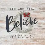 Cover Art for "Believe". It shows the title over a backdrop containing a festive wreath.